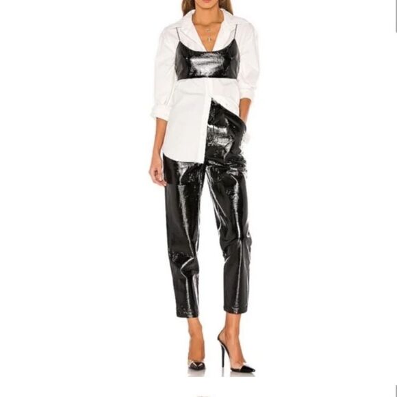 L'Academie Faux Leather The Arielle Pant - Picture 1 of 16